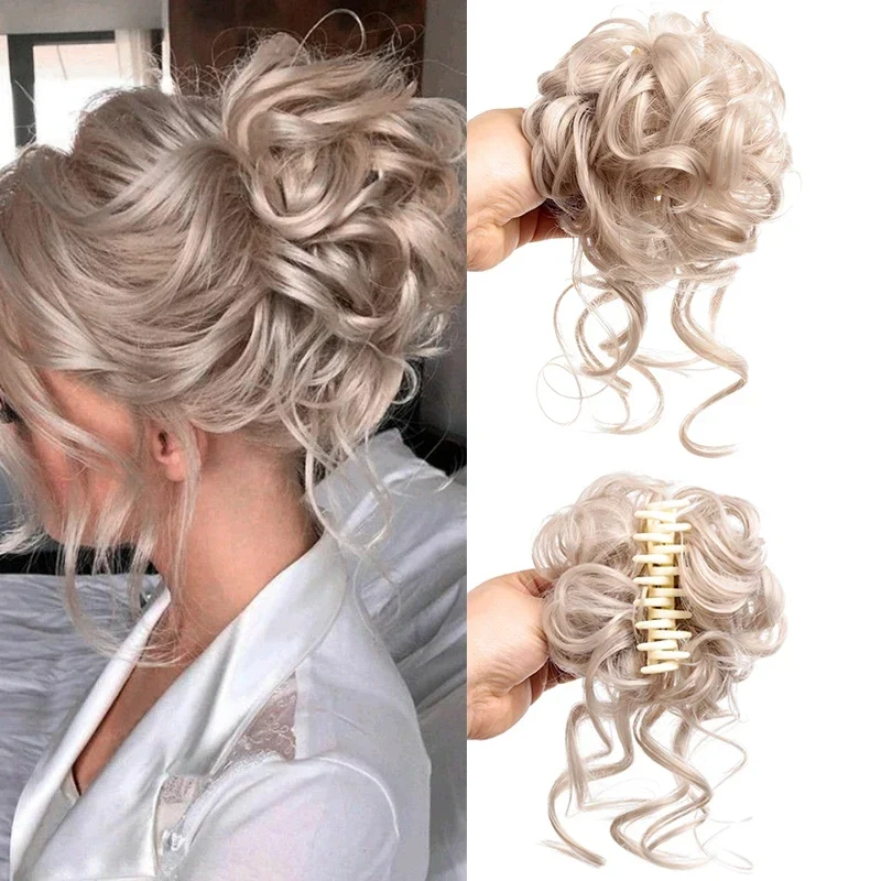 Faux Chignon avec Pince Crabe