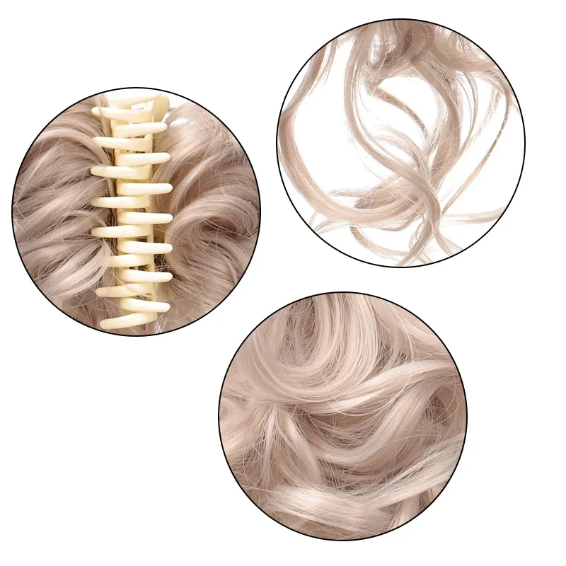 Faux Chignon avec Pince Crabe