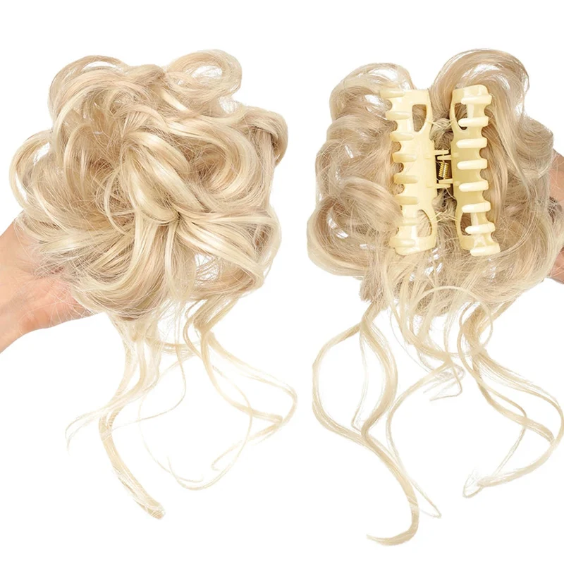 Faux Chignon avec Pince Crabe