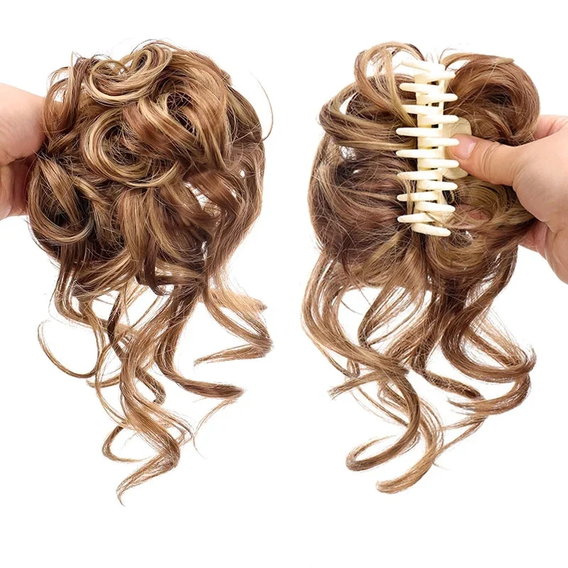 Faux Chignon avec Pince Crabe