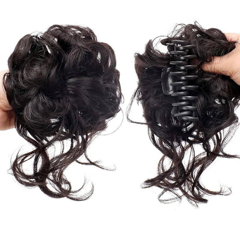 Faux Chignon avec Pince Crabe