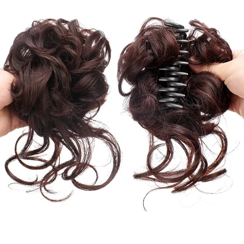 Faux Chignon avec Pince Crabe