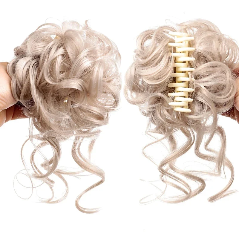 Faux Chignon avec Pince Crabe