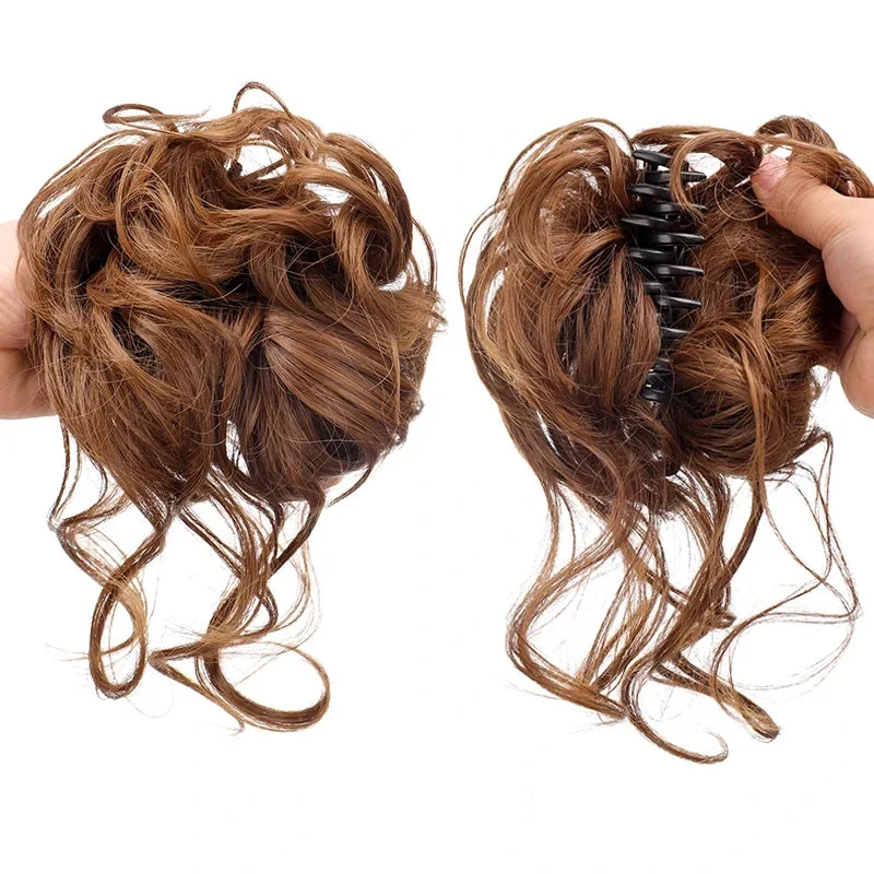 Faux Chignon avec Pince Crabe