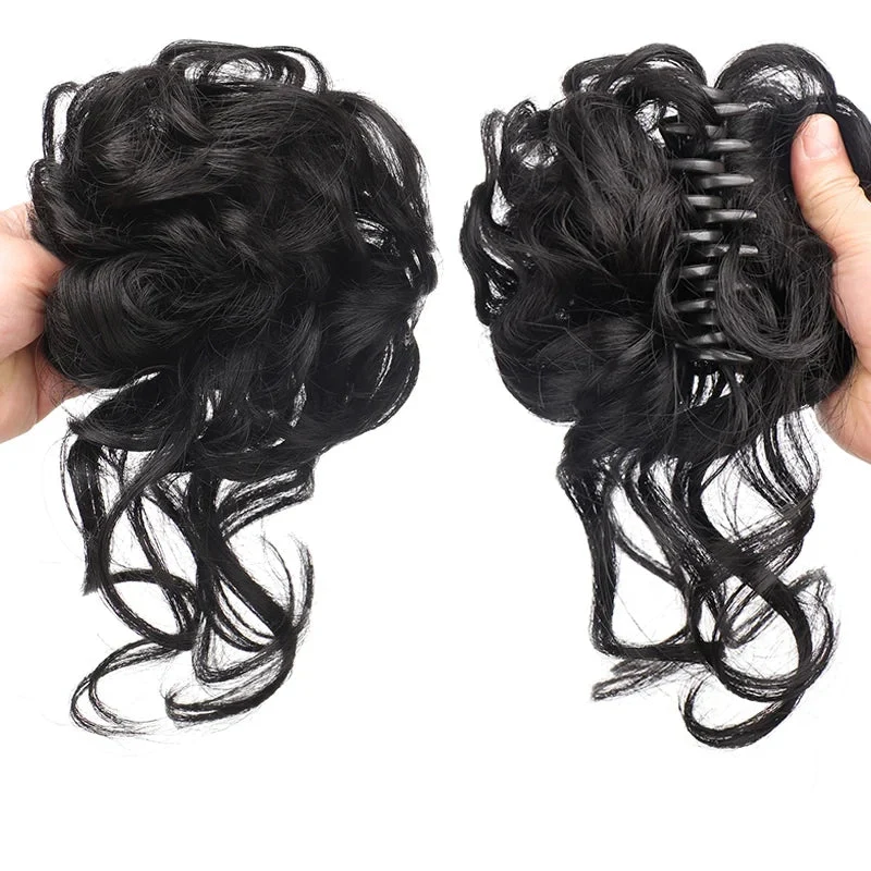 Faux Chignon avec Pince Crabe