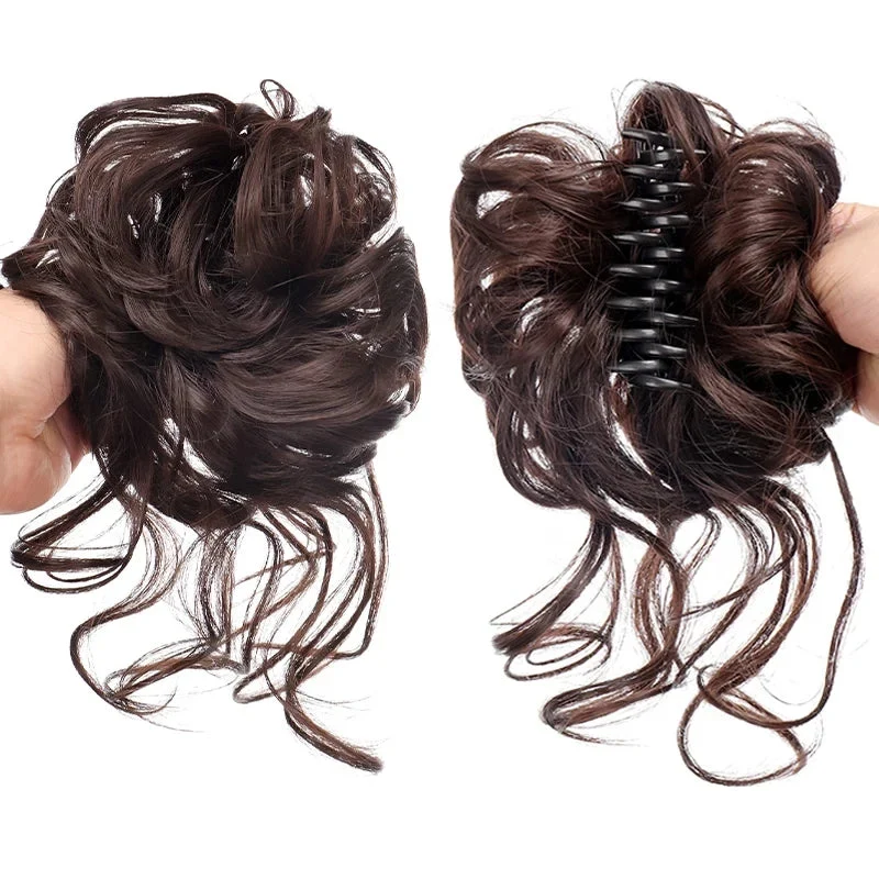 Faux Chignon avec Pince Crabe