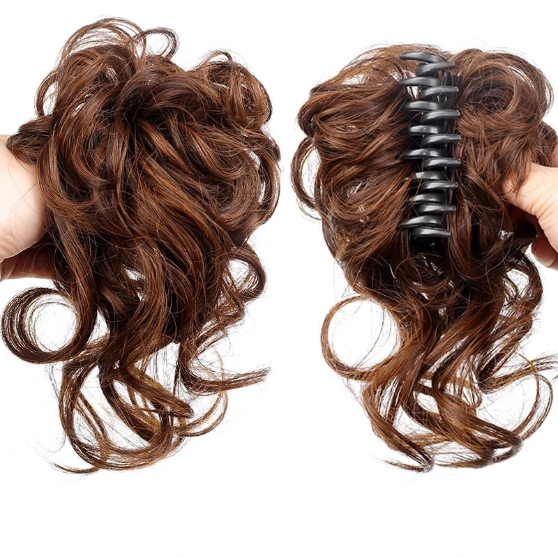 Faux Chignon avec Pince Crabe