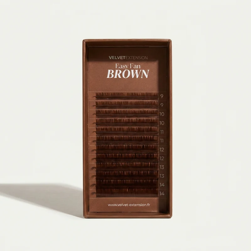 Extensions de cils Easy Fan Marron Coffee