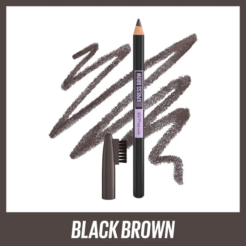 Maybelline New York Express Brow Crayon à Sourcils Teinte 06 Noir Marron