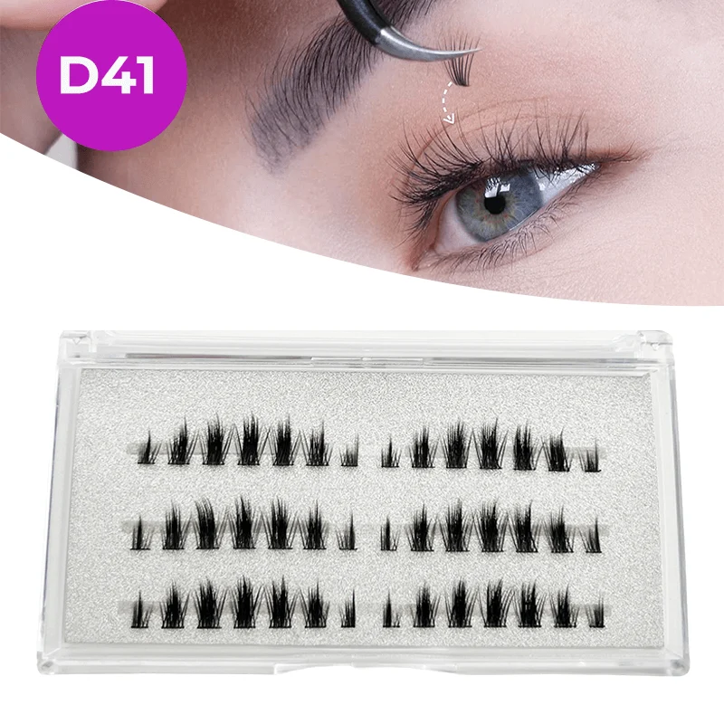Extensions de cils DIY en grappes de cils -D41