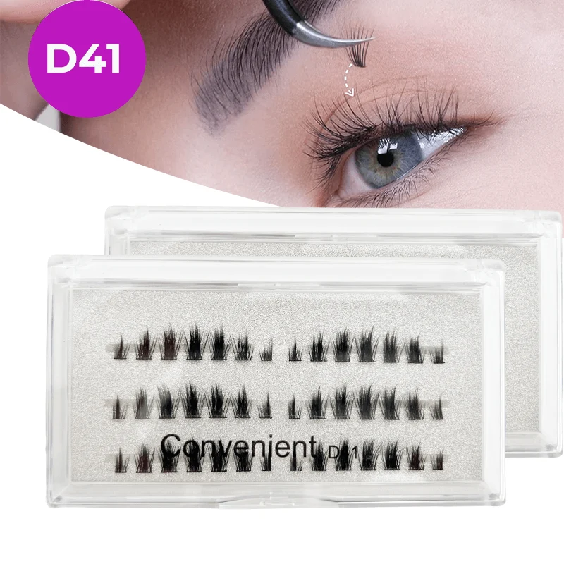 Extensions de cils DIY en grappes de cils -D41