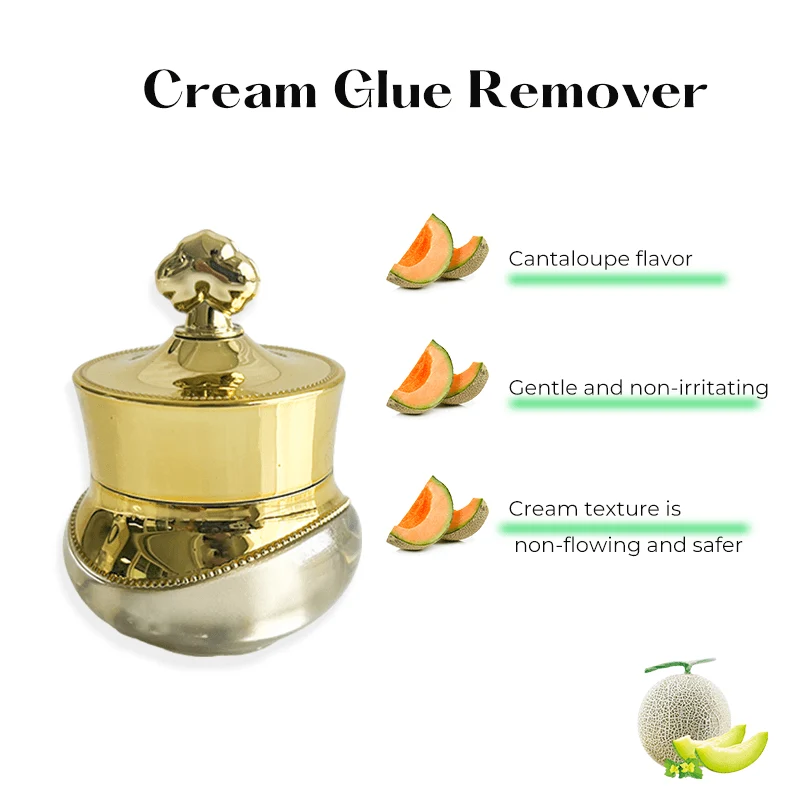 Dissolvant de cils en crème pour extensions de cils au goût de cantaloup 10 g