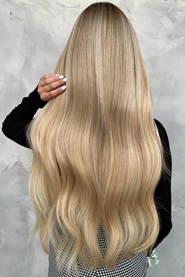 Blond doré pâle #P14/22 – Hand-Tied Wefts