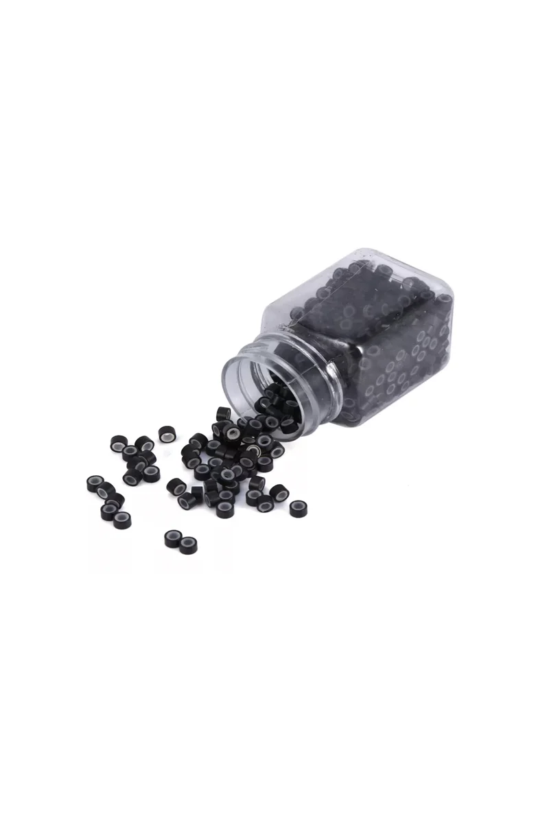 Micro-anneaux - Noir (Paquet de 1000)