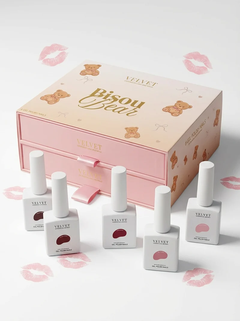 Box kit vernis semi permanent Bisou Bear