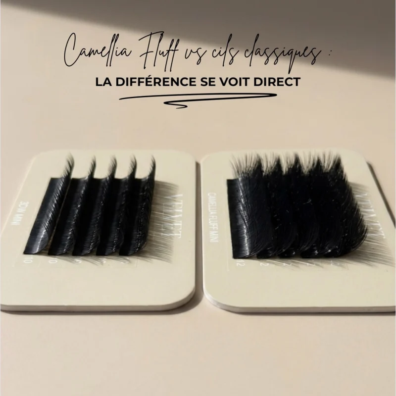 Organic Camélia Fluff – Easy Fan effet fluffy ultra aérien