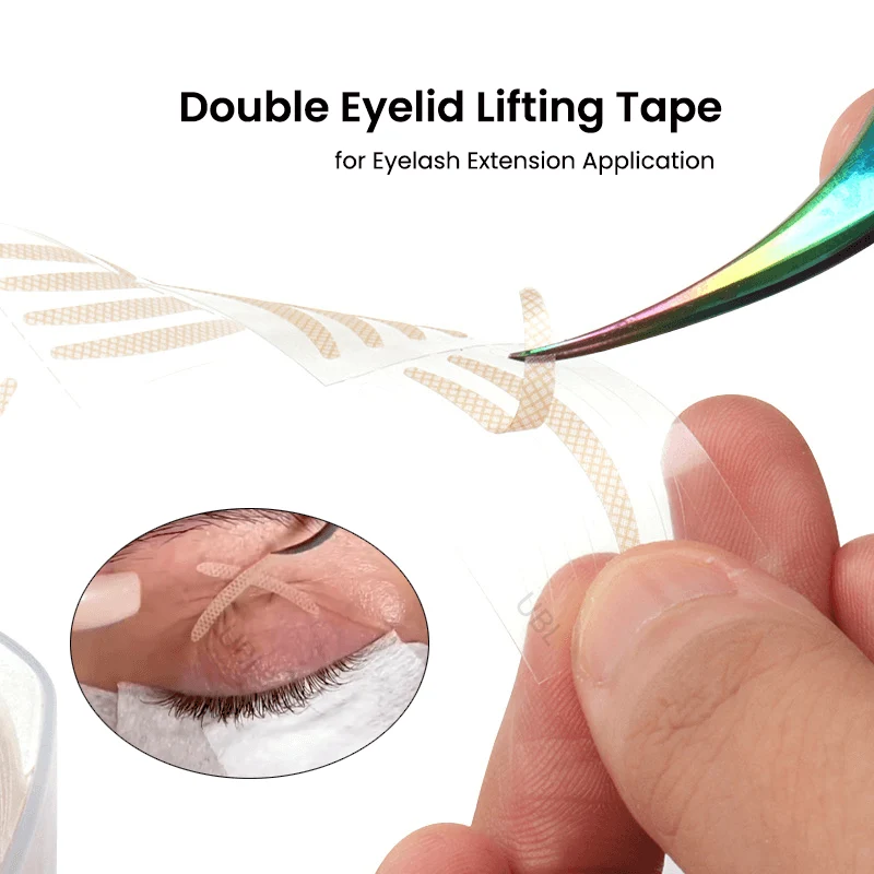 Ruban de levage à Double paupière pour Application d'extension de cils, 600 pièces/rouleau