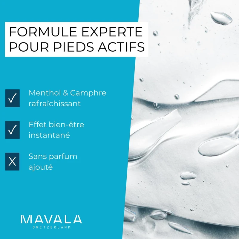Gel défatigant pour les pieds