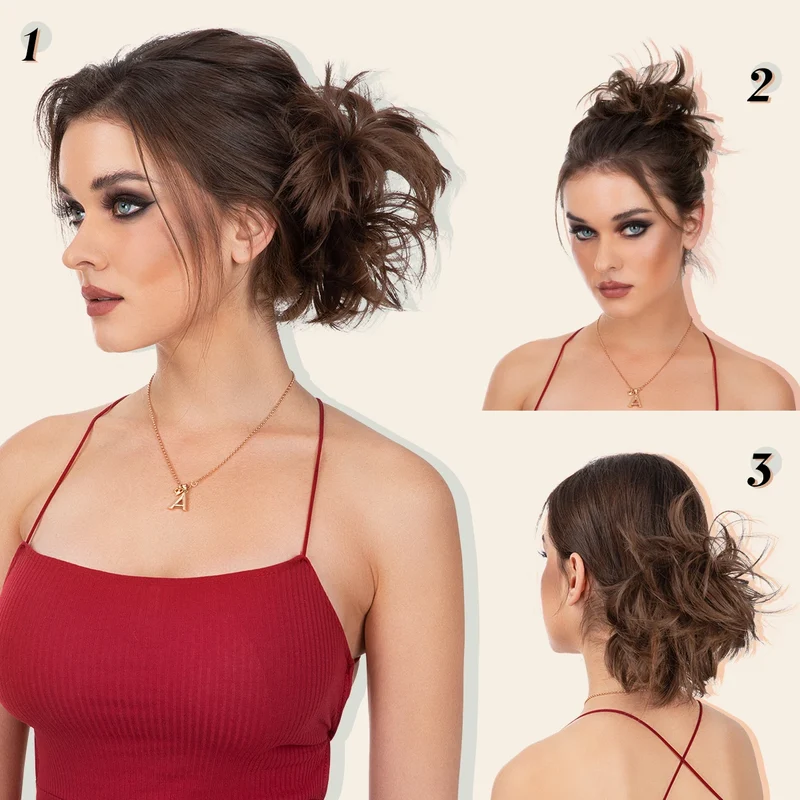 Postiche Cheveux avec Pince