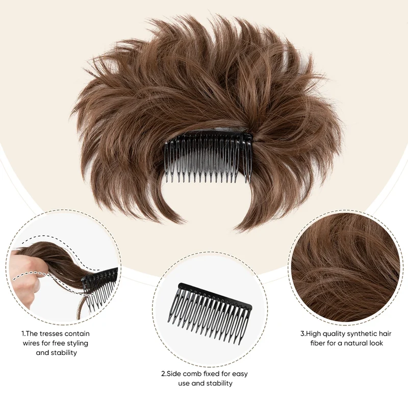 Postiche Cheveux avec Pince