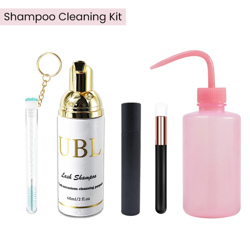 Kit de nettoyage de shampooing pour extensions de cils