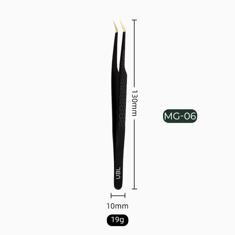Pincettes légères de haute précision MG-06 pour extensions de cils