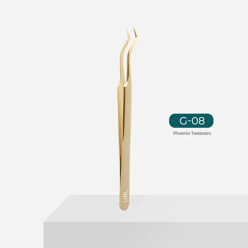 G08-Pince dorée pour extensions de cils