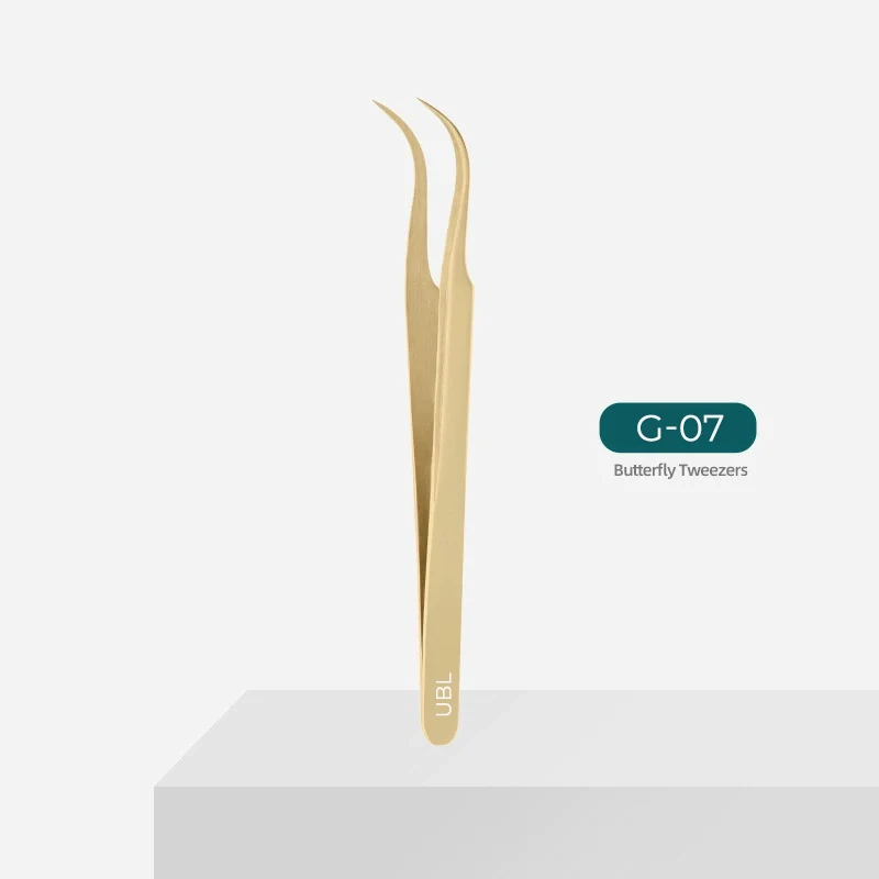 G07-Pince dorée pour extensions de cils
