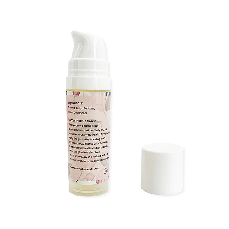 Dissolvant correcteur de colle à cils en gel saveur banane