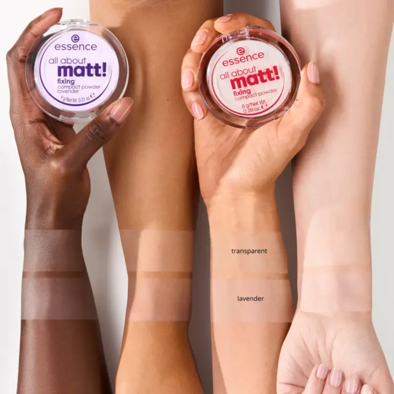 Poudre compacte fixante Essence « All About Matt ! » à la lavande, 9 g