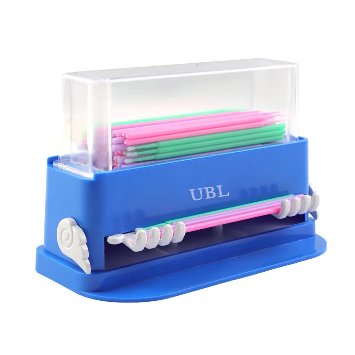 Conteneur de stockage de brosses à micro-écouvillons avec presse manuelle