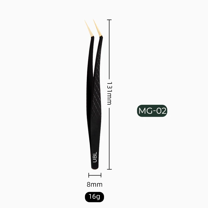 Kit de pincettes légères de haute précision MG pour extensions de cils
