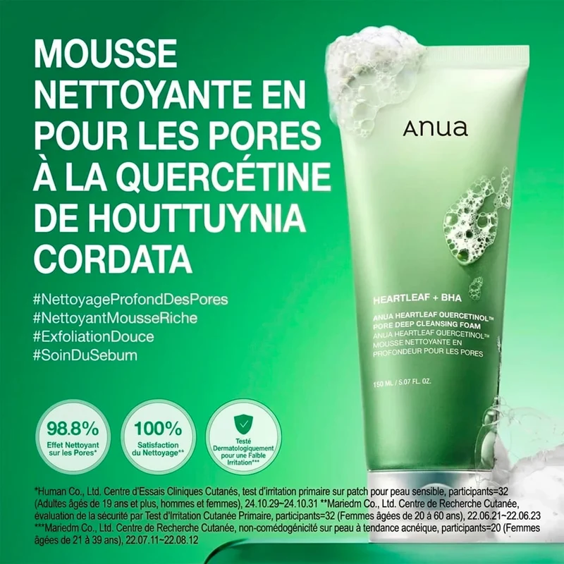 Mousse Nettoyante en Profondeur pour les Pores HEARTLEAF