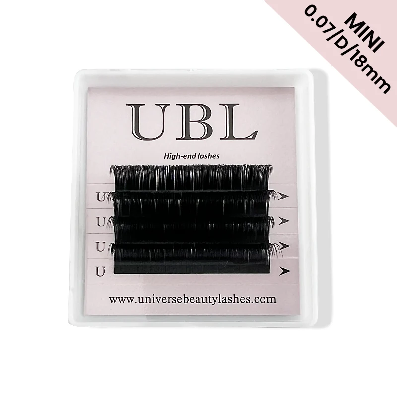 Extensions de cils Hyloon 18 volume 0.07 mm - 4 rangées
