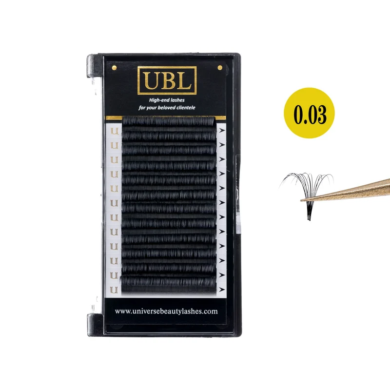 Vente en gros Cils Faciles En Fan De 0.03 Mm