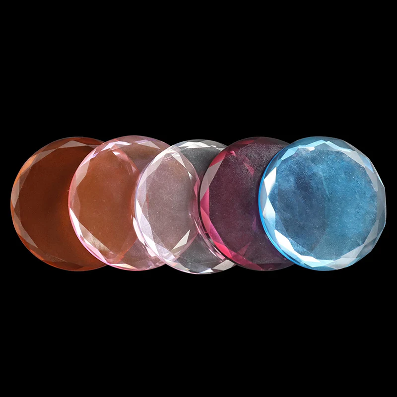 Carreau de colle en verre rose pour extensions de cils