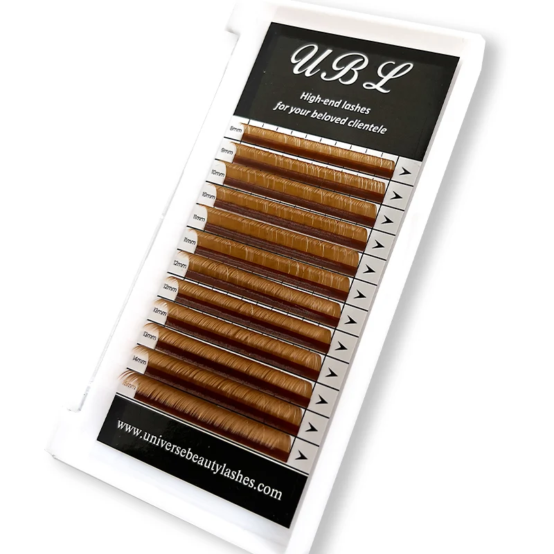 Extensions de cils volume 0.07 marron clair