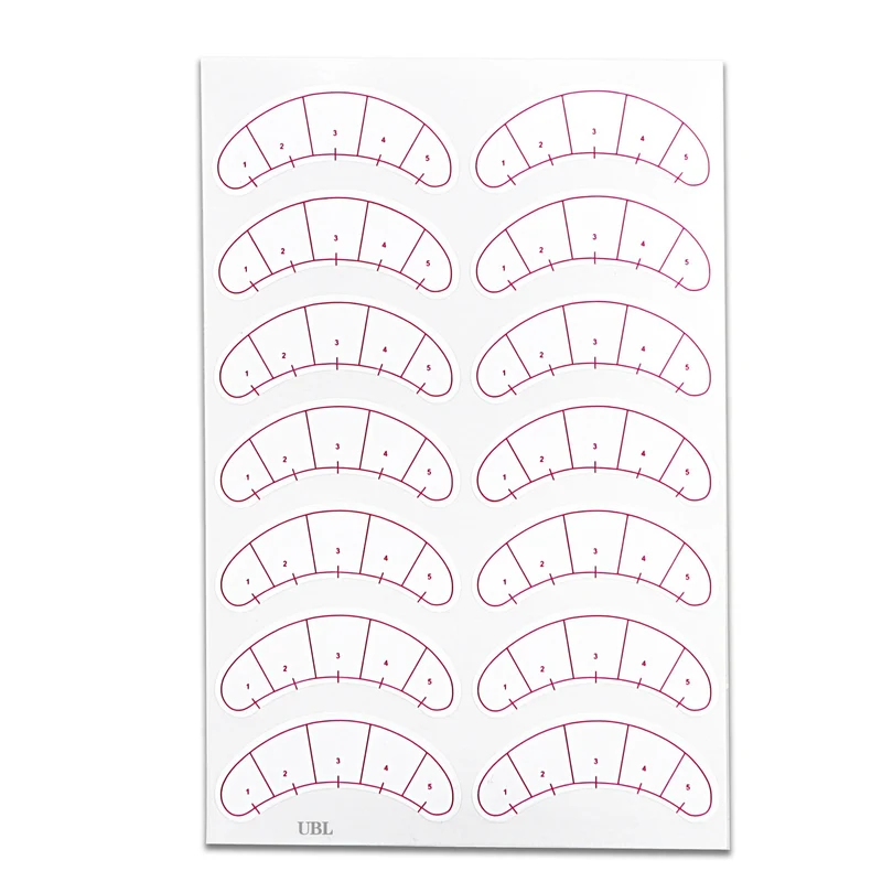 Autocollant de carte de cils