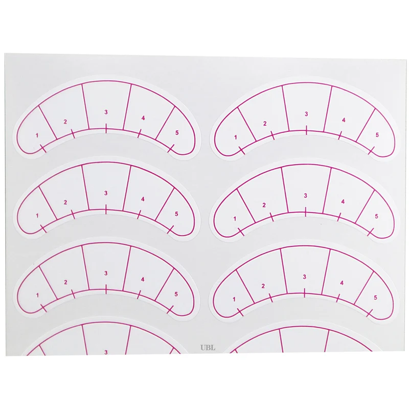 Autocollant de carte de cils