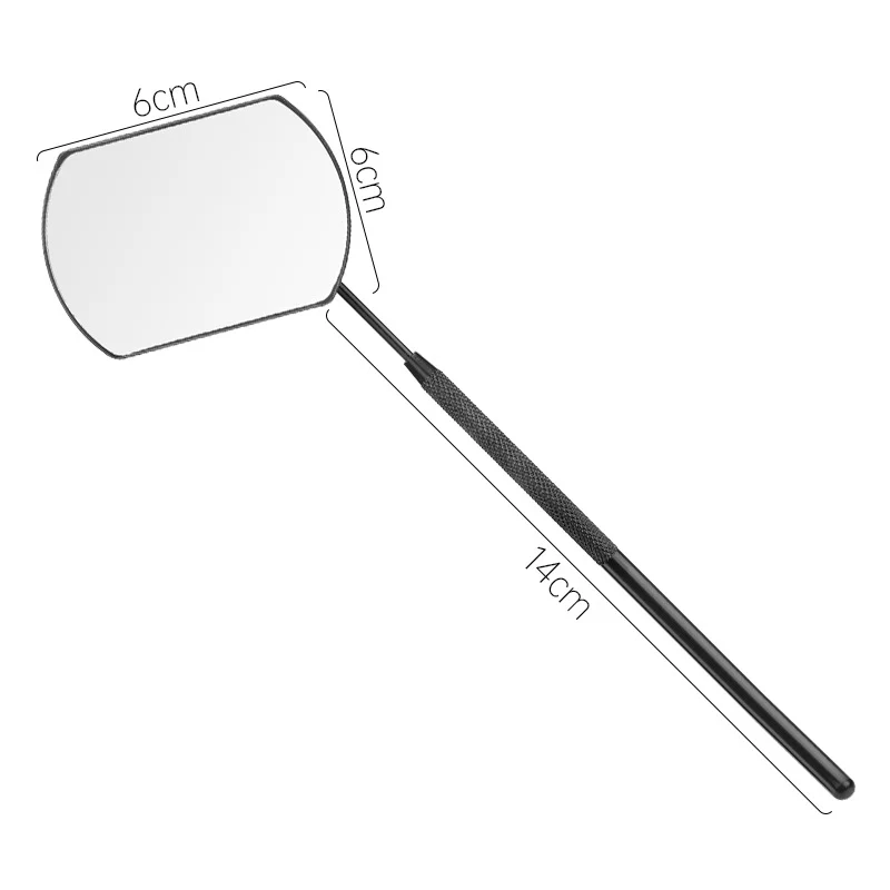 Grand miroir d'extension de cils en acier inoxydable