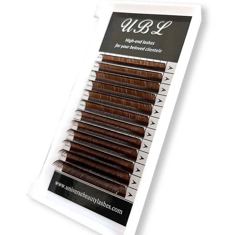 Extensions de cils volume 0.07 marron foncé
