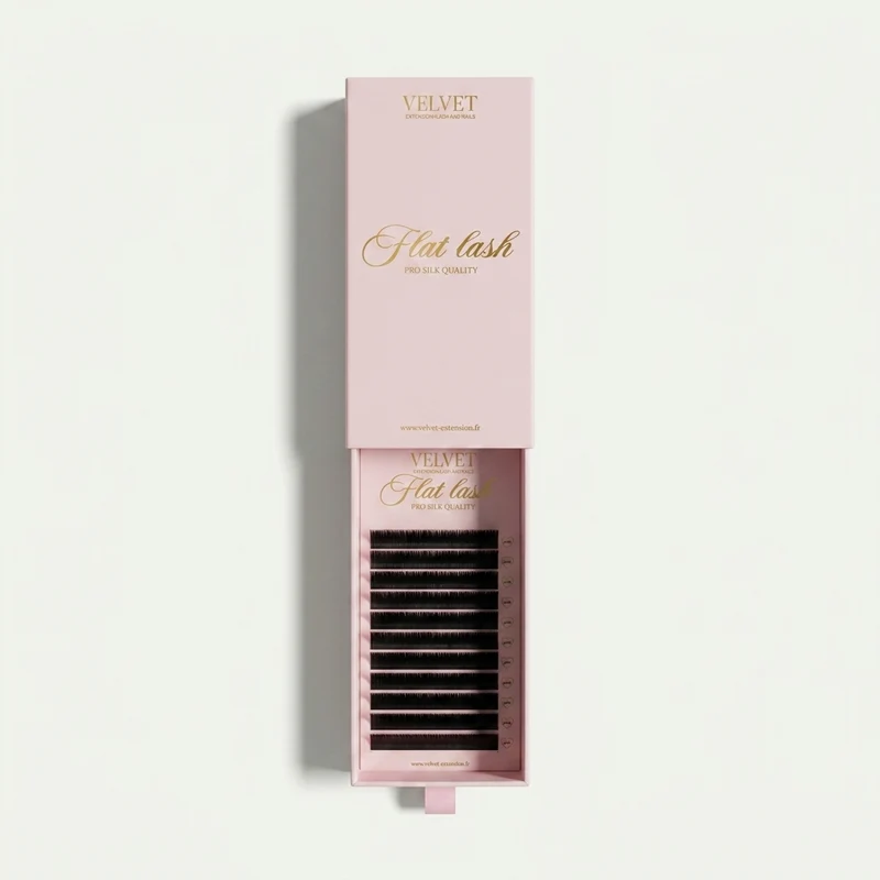 Flat Lashes – Extensions de cils cil à cil – Boîte taille unique