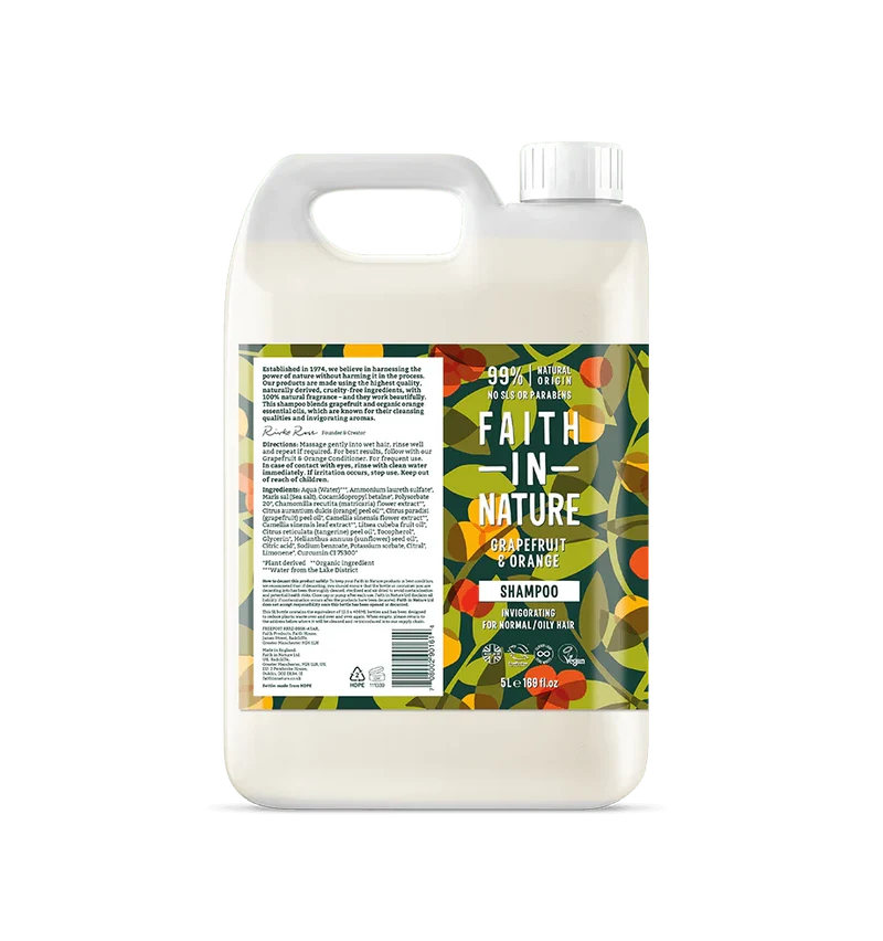 Faith in Nature Grapefruit & Orange Shampoo 5L