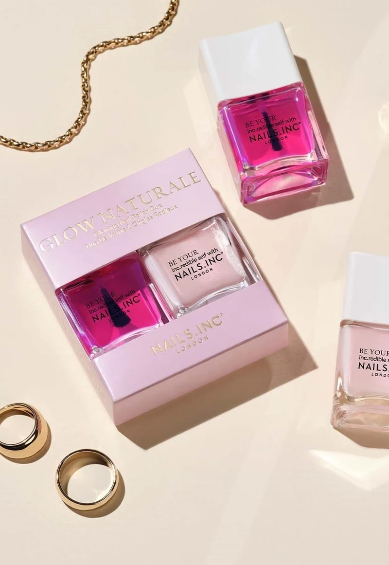 Nails Inc. Glow Naturale Glowing Nail Polish Duo