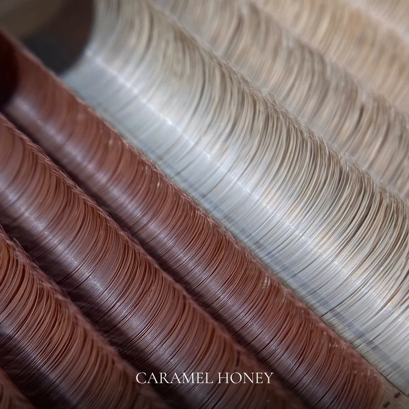 Easy Fans Caramel Honey – Extensions de cils marron doré