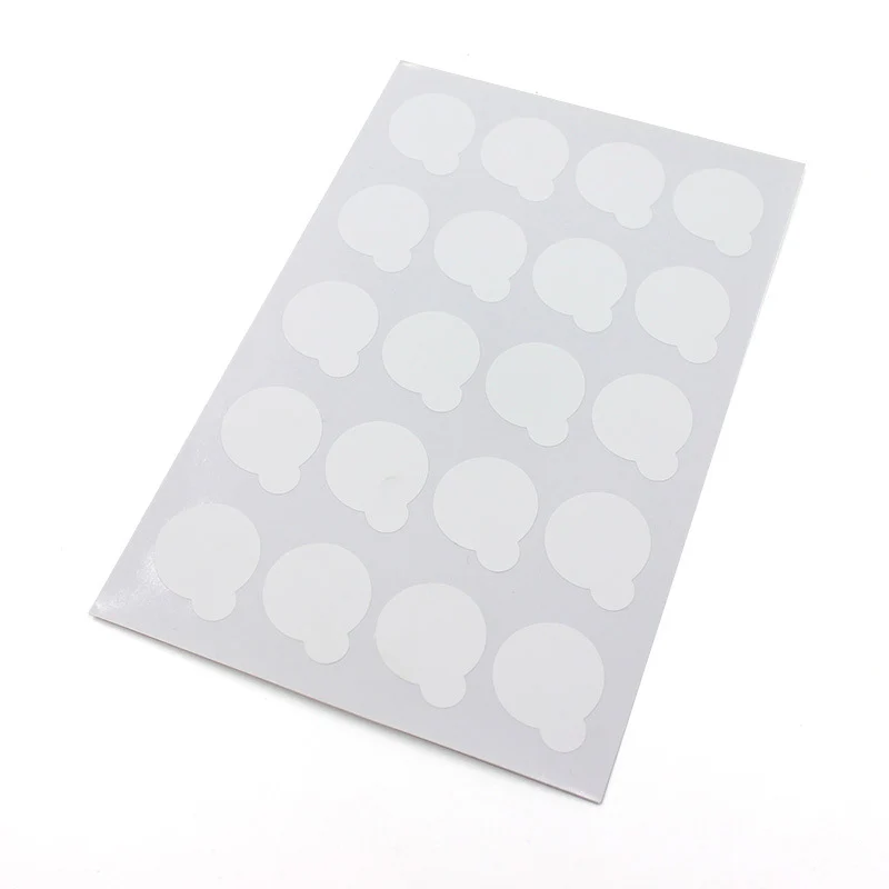 Tampon autocollant jetable pour palette de colle d'extension de cils, 2.5cm/1 pouce