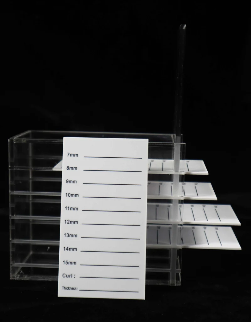 Étui organisateur de faux cils en acrylique à 5 couches | Boîte de rangement de maquillage transparente pour greffe d'extension de cils