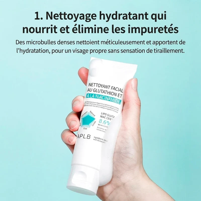 Gel Nettoyant Glutathione Niacinamide
