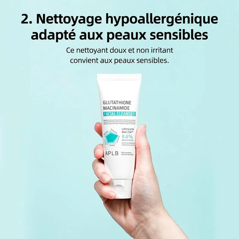 Gel Nettoyant Glutathione Niacinamide