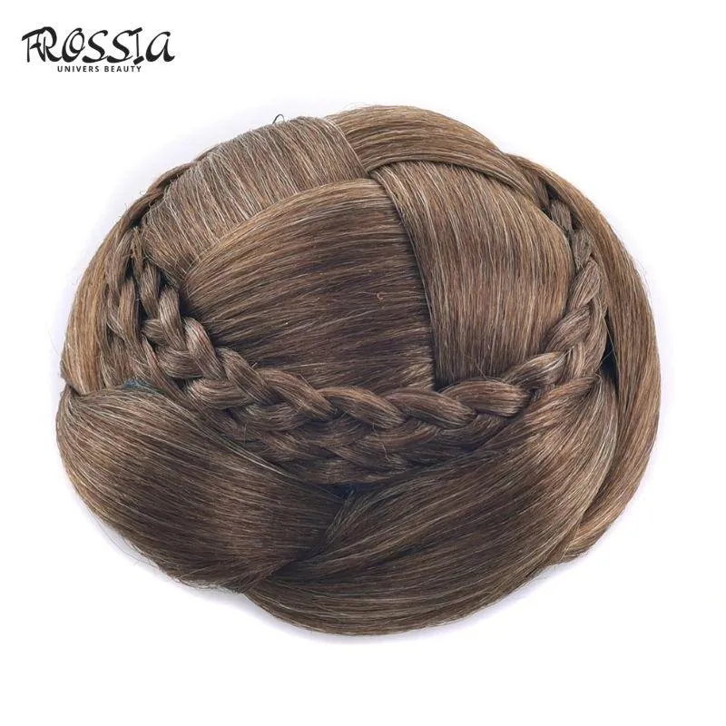 Postiche Chignon Tresse Châtain